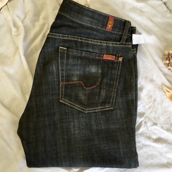 7 For All Mankind Other - 7FAMK Relaxed & Straight in Dark NW0T